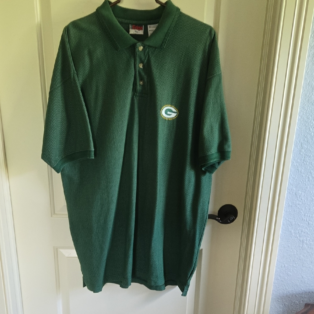 Edge Green Cotton Polo Shirt - XL